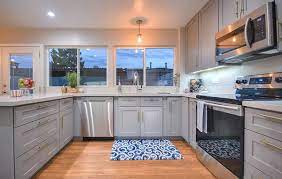 Gray kitchen cabinets | kitchen cabinets were the center of your kitchen that takes half of the whole space and cost you the most out of other furniture. Gray Kitchen Cabinets