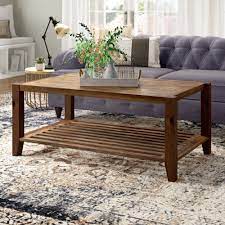 Coffee table sets add organization, style, and cohesiveness to your living room, study, or family room with our solid wood coffee table sets collections.each coffee table set includes handmade solid hardwood furniture built by skilled craftsmen who focus on details to create extraordinary quality. Laurel Foundry Modern Farmhouse Athena Solid Wood Coffee Table With Storage Reviews Wayfair