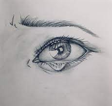 Crying eye sketch eyes artwork crying eye drawing eye drawing. Crying Eye I Drew Drawing