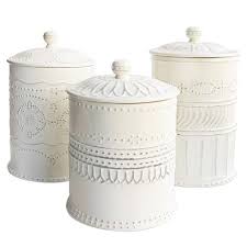 Place them together on top of the refrigerator or on different shelves in the cabinet. 17 Best Ceramic Canister Set Ideas Ceramic Canister Set Canister Sets Canisters