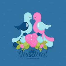 Instant Download Valentines Day Love Bird Clipart And Etsy Love Birds Drawing Download Valentines Clip Art