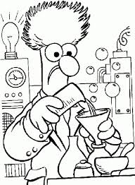 A Scientist Working In His Lab In Science Coloring Page Letscolorit Com Love Coloring Pages Cartoon Coloring Pages Cool Coloring Pages
