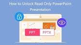 Just type the presentation password and get the presentation file unlocked. How To Remove Read Only On A Powerpoint 2019 For Mac Microsoft Office For Macos Youtube