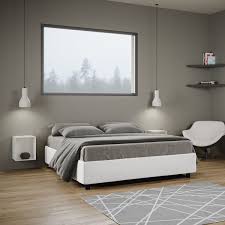 Letto contenitore dalla particolare testata imbottita con cuscini, sofy è un letto elegante e versatile nello stile con linee essenziali e morbide. Letto Matrimoniale Itamoby Sommier Azelia Con Contenitore