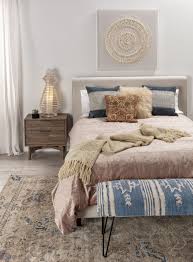 Dean Sand Queen Upholstered Panel Bed In 2021 Upholstered Panel Bed Panel Bed Bohemian Bedroom Inspiration