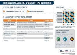 Four schedules have been developed based on. Eskom Hld Soc Ltd On Twitter Here S How You Can View Your Loadshedding Schedule Citypowerjhb City Ekurhuleni Loadshedding Sa Saloadshedding Loadshedbuddy Https T Co 8enuiijefj