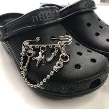Croc charms chain croc charms set chains pack shoe charms. Croc Charm Chain Punk Shoe Pin Charms Diy Shoe Charms For Etsy Crocs Fashion Croc Charms Shoe Charms
