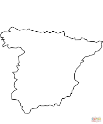 Mapa De España Para Colorear