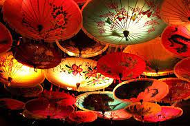 upside down naturalist decor umbrella decorations parasol decor