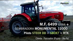 MF 6499 Dyna - SBOX7 + SteerDD + RTK - YouTube
