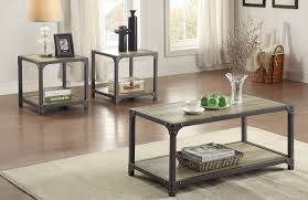 Dimar garden coffee table for living room furniture set,wood and metal frame modern coffee table with storage shelf brown. Homelegance Rumi Coffee Table Set Light Burnished Wood With Metal Frame 5264 Occasional Set At Homelement Com