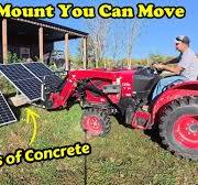 Building a Concrete Ballasted Ground Mounted Solar Array. Can be moved with  Tractor or Forklift
