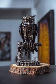 Owl Scrap Metal Sculptures Welding Project Scrap Metal Sculpture Sculpture Metal Art Sculpture