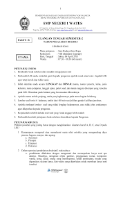By guru merryposted on 22/02/2021. Soal Uts Sem 2 2012 2013 Kelas 8