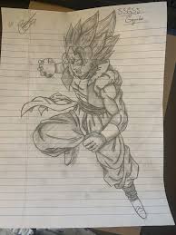 ~ dargoart drawing of gogeta. Took A Shot At Drawing Gogeta Dragonballlegends