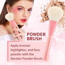Makeup Brushes Set Docolor Pink Makeup Brushes Professional Foundation  Powder Blending Eyeshadow Concealer Angled Eyebrow Spoolie Brush Travel  Make Up Brushes Set with Caseï¼Ë†8pcs, Vegan, Woodenï¼â€° : Amazon.in:  Beauty