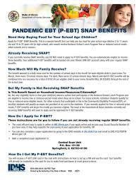 Every month food stamps will be electronically placed on the card. Illinois State Board Of Education On Twitter Families With Children Who Received Free Or Reduced Meals At National School Lunch Program Participating Schools Are Eligible For Pandemic Ebt Benefits Learn More At