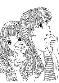 We've got a bunch of free printable coloring pages you can download below that include gingerbread men, gingerbread houses, and more festive fun pages to keep the kids entertained. Boy And Girl Cartoon Coloring Pages Coloring And Drawing