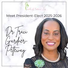 Meet our Pearls of Service, Inc., President-Elect for the 2025-2026  Administration. Dr. Traci Gardner-Petteway is a graduate of the historic  Wiley College, the current Parliamentarian for Pearls of Service, and a life