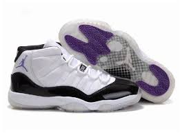 Jordan 11 Black And White High Top White Black Purple Cheap Air Jordan 11 Air Jordans Sneakers Nike Air Jordan Shoes
