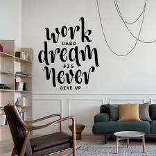 Maybe you would like to learn more about one of these? Work Hard Wall Sticker Quotes Wall Art Stickers Bedroom Wall Decals Ebay