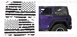 Wrangler jl 2pc fender vent blackout decals for 18+ jeep wrangler jl jlu jt. Auto Parts Accessories Jeep Wrangler American Flag Vinyl Decal Stickerwrangler Decals Stickers Motors