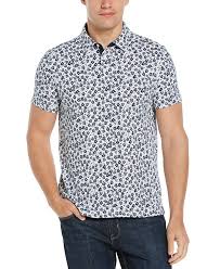 Instantly recognizable by our signature embroidered pony, which requires a total of 982 individual stitches to produce, ralph lauren's polo shirt has been an icon of american style. Perry Ellis Men S Ultra Soft Touch Slub Short Sleeve Polo Shirt Reviews Polos Men Macy S