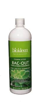 Biokleen Bac Out Stain And Odor Remover Amazon Com Bi O Kleen Bac Out Stain Odor Eliminator With Live Enzyme Cultures Foaming Action Sprayer 32 Fl Oz Kitchen Din Bac Out Pet Stains Odor Remover