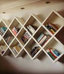 Diy Diagonal Bookshelf Bookshelves Diy Cool Bookshelves Creative Bookshelves
