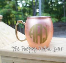 Personalized Monogram Moscow Mule Copper Mug 20oz Etsy Copper Moscow Mule Mugs Copper Mugs Moscow Mule Copper