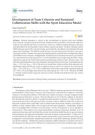 Selain itu, rotasi pekerjaan juga dapat menumbuhkan empati dan. Pdf Development Of Team Cohesion And Sustained Collaboration Skills With The Sport Education Model
