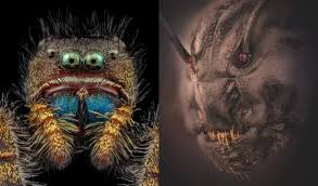 Cómo lucen los rostros de insectos desde cerca? 'Temibles ...