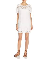 Ivory Cream White Dresses Bloomingdale S Cocktail Dress Lace Lace Trim Shorts Casual White Dress