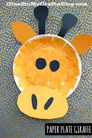 Paper Plate Giraffe Craft In 2020 Giraffe Crafts Animal Crafts For Kids Toddler Art