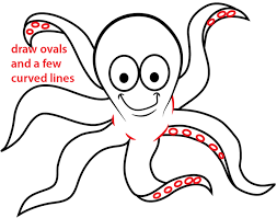 How To Draw A Cartoon Octopus With Easy Step By Step Drawing Tutorial How To Draw Step By Step Drawing Tutorials Tall ship turbulent sea serpents oval drawing. how to draw a cartoon octopus with easy