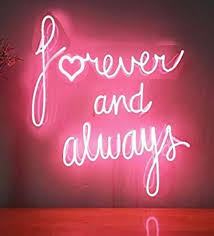 Forever And Always Neon Sign Real Neon Glass Tube Light Neon Signs Neon Quotes Neon Signs Quotes