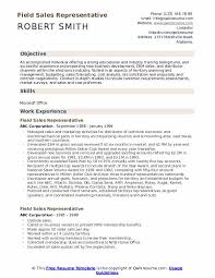 Regional sales representatives are responsible for sales in a given geographical area. Field Sales Representative Resume Samples Qwikresume