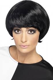 Jaren 60 damespruik korte bob