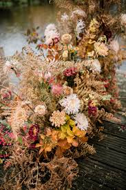 Elegant Autumn Florals By Vervain Flowers At Hanley Hall Barn Wedding Venue In The Worcestershire Fall Wedding Flowers Barn Wedding Venue Fall Flowers