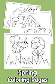 Spring coloring page help kids and adults enjoy the new season. Spring Coloring Pages Easy Peasy And Fun Membership