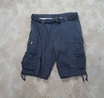 Surplus classic Length Cargo Shorts Men's 38 Gray Belted | eBay