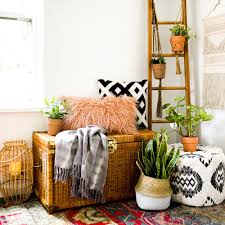 A boho chic interior can have moroccan, gypsy or folksy touches or all together, here are some ideas to pull off boho chic style in your bedroom. Wild Interiors Decorating With Plants A Boho Decor Guide