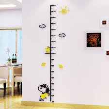 2pcs One Set Height Measuring Chart Wall Sticker For Children Room