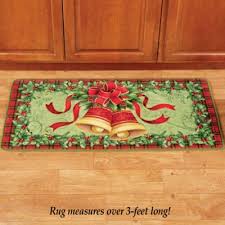 Cushioned Holiday Rug Anti Skid Floor Mat Christmas Bells Kitchen Bath Laundry Unbranded Holiday Holiday Rugs Rugs Rugs On Carpet
