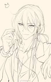 Rrrrrrice On Twitter Anime Boy Hair Anime Boy Long Hair Boy Hair Drawing