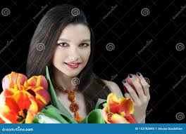 Collana Arancio Accessoria Massiccia Della Donna Fotografia Stock