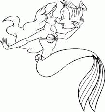 Cahier de coloriage à imprimer. Coloriage La Petite Sirene Ariel Coloriages Pour Enfants