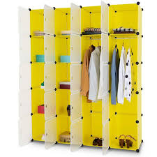 It has designated spots for earrings, necklaces, bracelets, rings and pins. Diy 20 Cube Portable Closet Wardrobe Storage Organizer Cabinet W Doors Walmart Canada