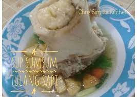 This soup is popular in north sumatra province. Resep Sup Sumsum Tulang Sapi Oleh Christina Cookpad