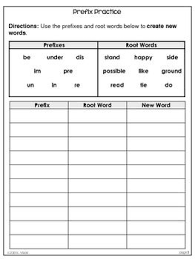 Prefix And Suffix Freebie Prefixes And Suffixes Prefixes Root Words